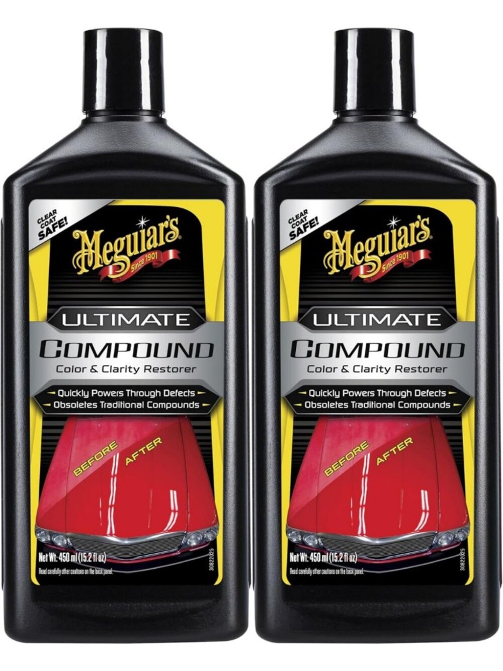 Ultimate Car Scratch Remover Compound - 2 Pack, Clear Coat Safe, Restores Gloss